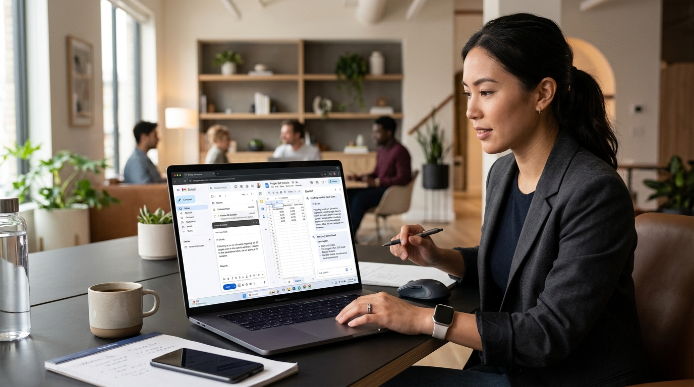Gemini AI trong Google Workspace Gmail Docs Meet